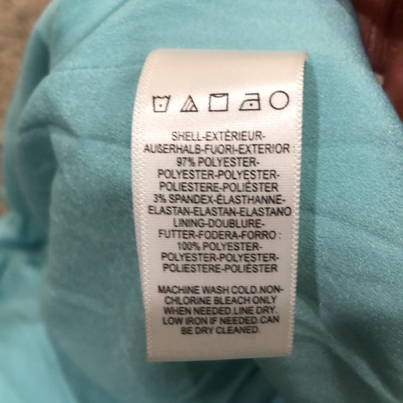 NWT Dress The Population Iris Formal Maxi Dress Size Large Tranquil Blue Aqua - Picture 6 of 9